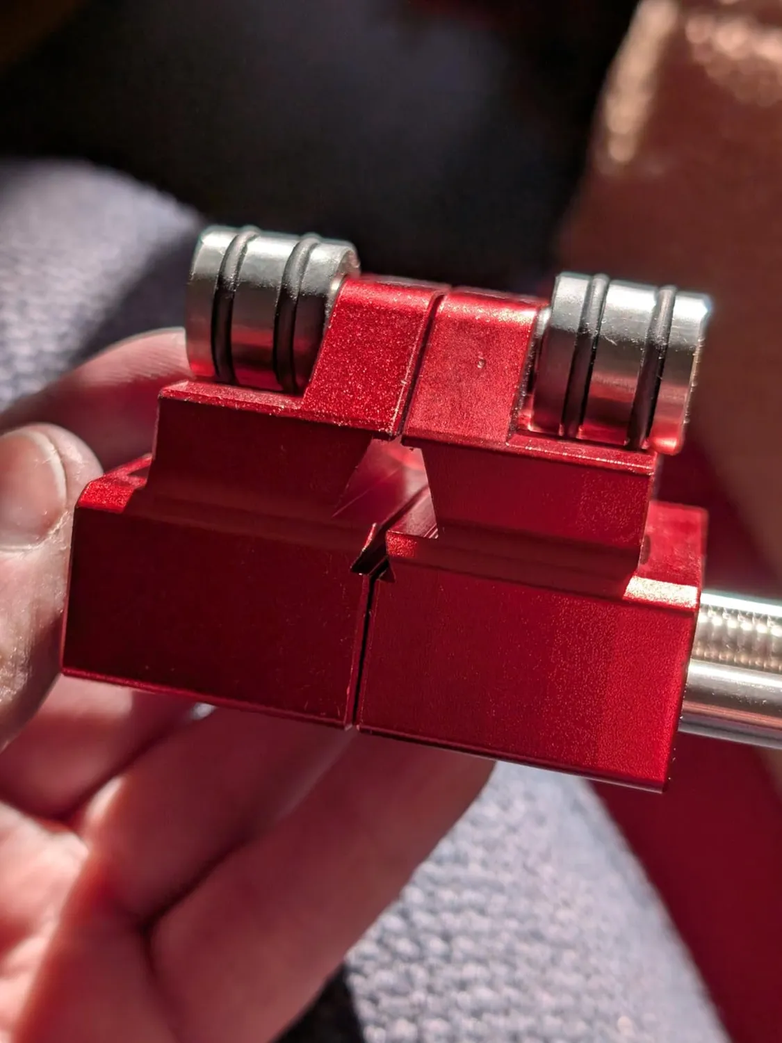 Garosa guide d'affûtage réglable pour ciseaux et rabots, rouge argent