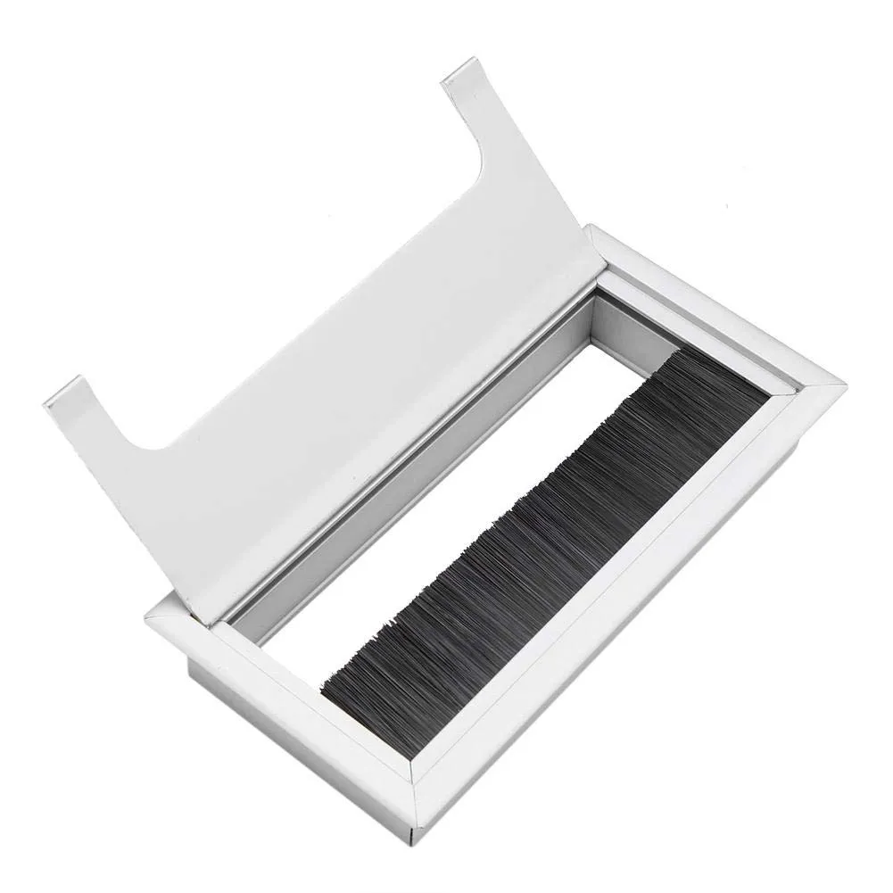Garosa passe-câbles de bureau taille M carré aluminium