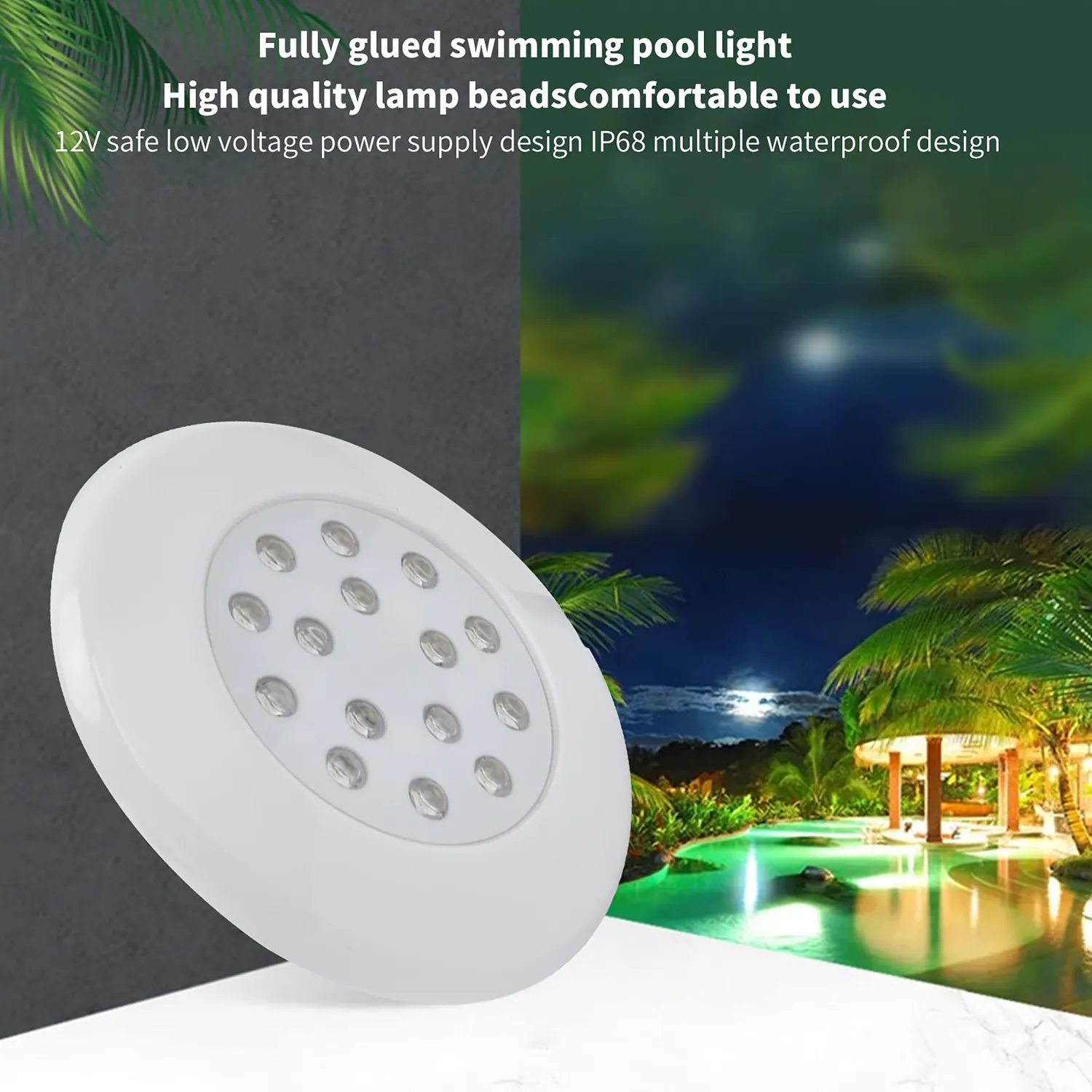 Garosa Spot LED submersible RVB 7W IP68 12V DC