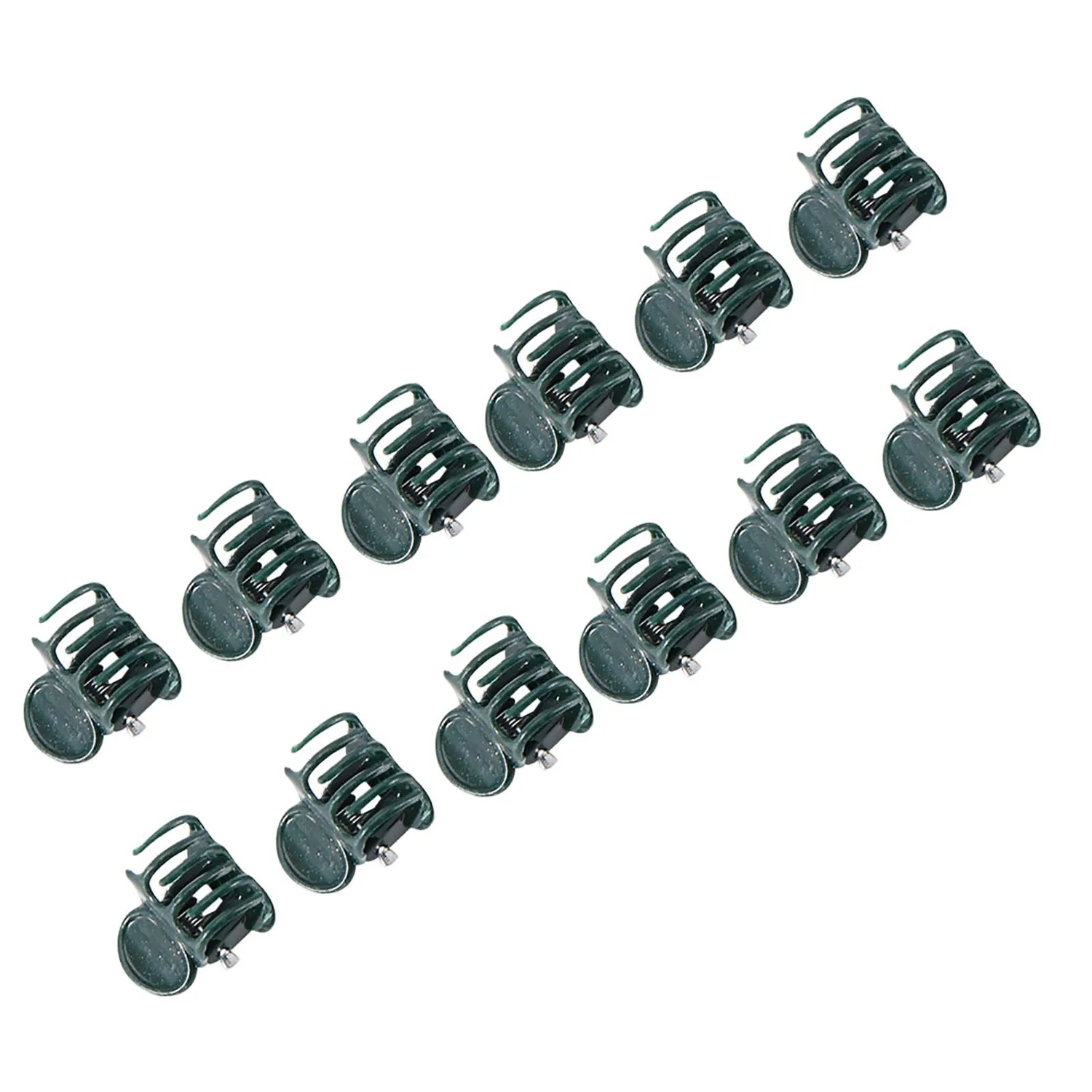 Garosa clips pour orchidées 100 pièces noirs 1,8 × 1,5 cm