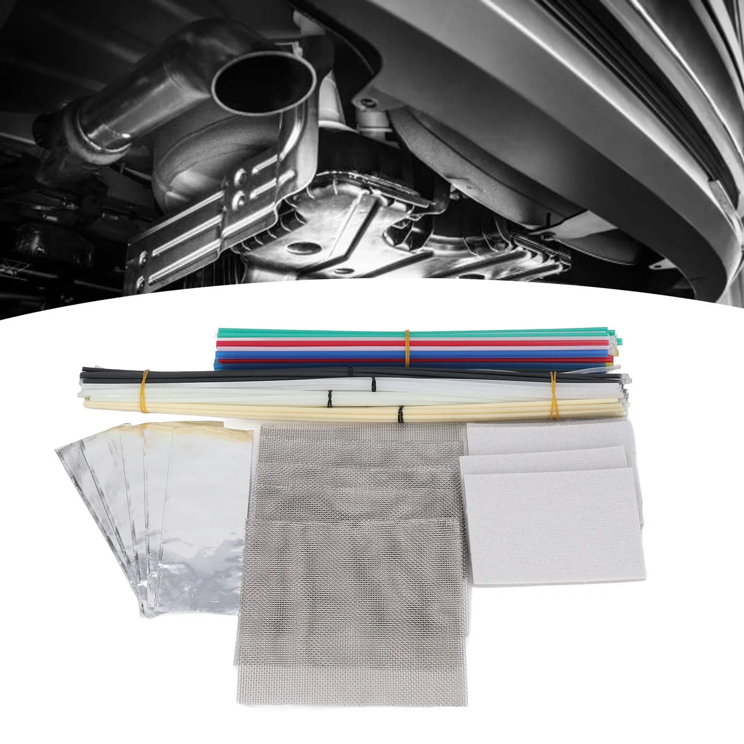 Garosa Kit baguettes soudure plastique 106 pièces 7 types