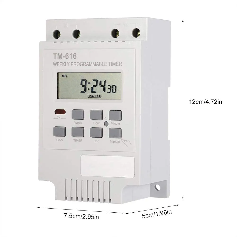 Garosa minuterie numérique LCD 12 V programmable