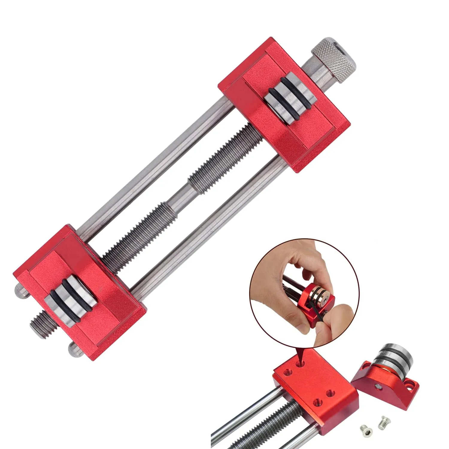 Garosa guide d'affûtage réglable pour ciseaux et rabots, rouge argent