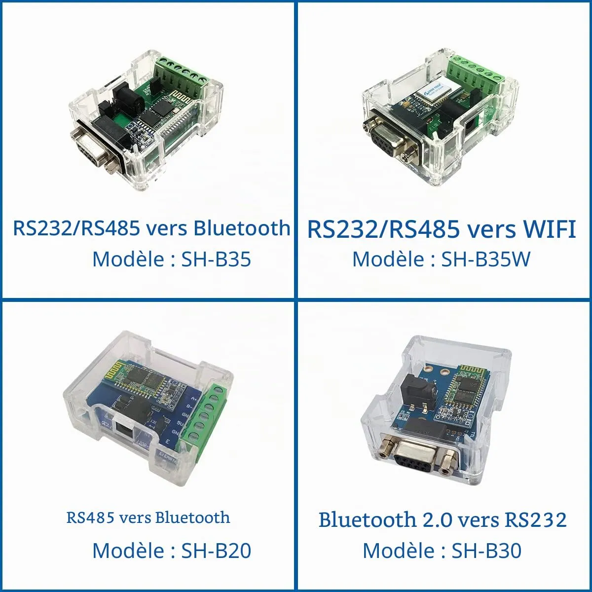 DSD TECH SH-B35W adaptateur Wi-Fi RS485 RS232, 5 V