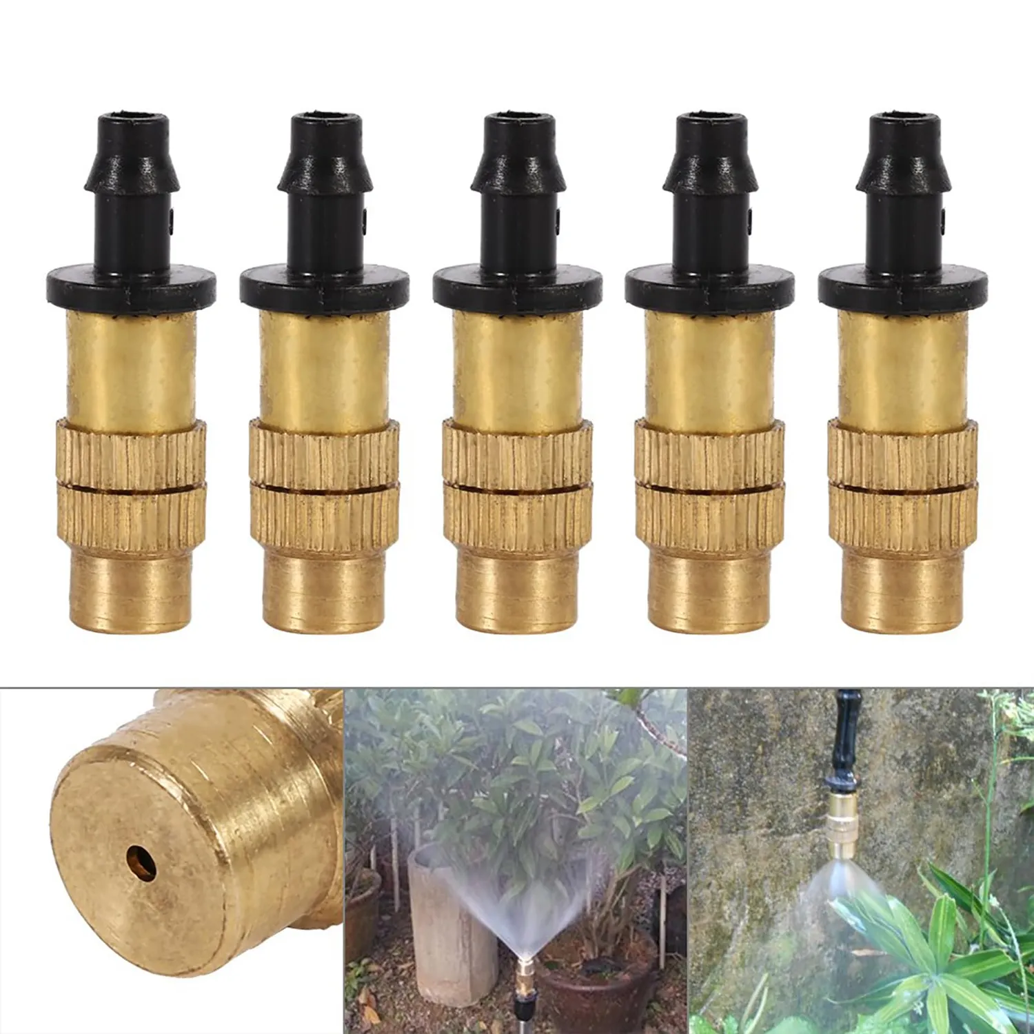 Garosa Buse de pulvérisation réglable 5 pièces en laiton