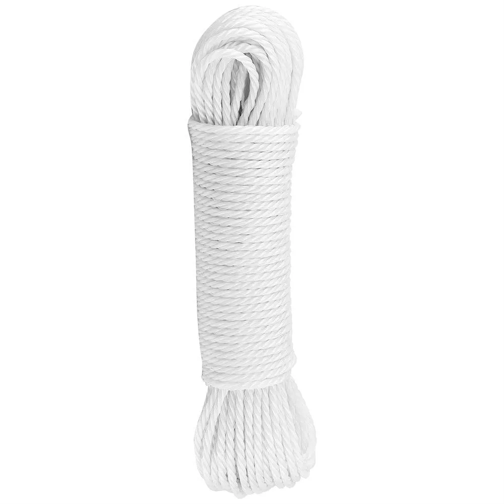 Garosa corde utilitaire en nylon 20 m blanche tressée