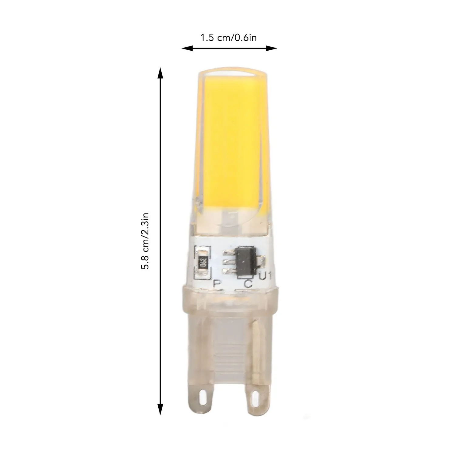 Garosa ampoules LED G9 9W dimmable blanc chaud lot 6