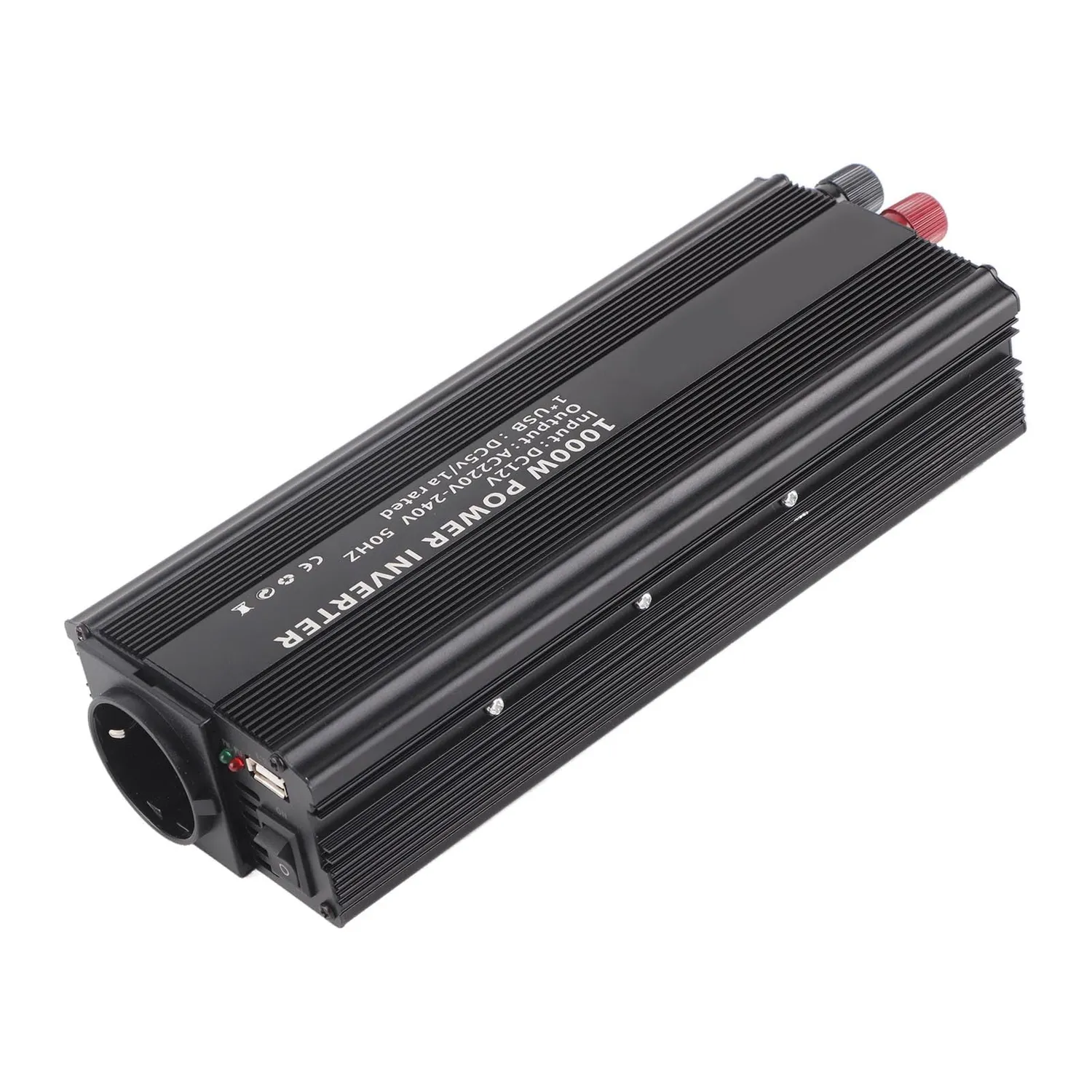 Garosa onduleur sinus pur 12 V 220 V 1000 W en alliage d’aluminium