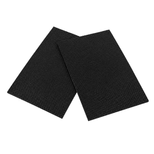 Garosa patins antidérapants carrés noirs, lot de 2 en caoutchouc
