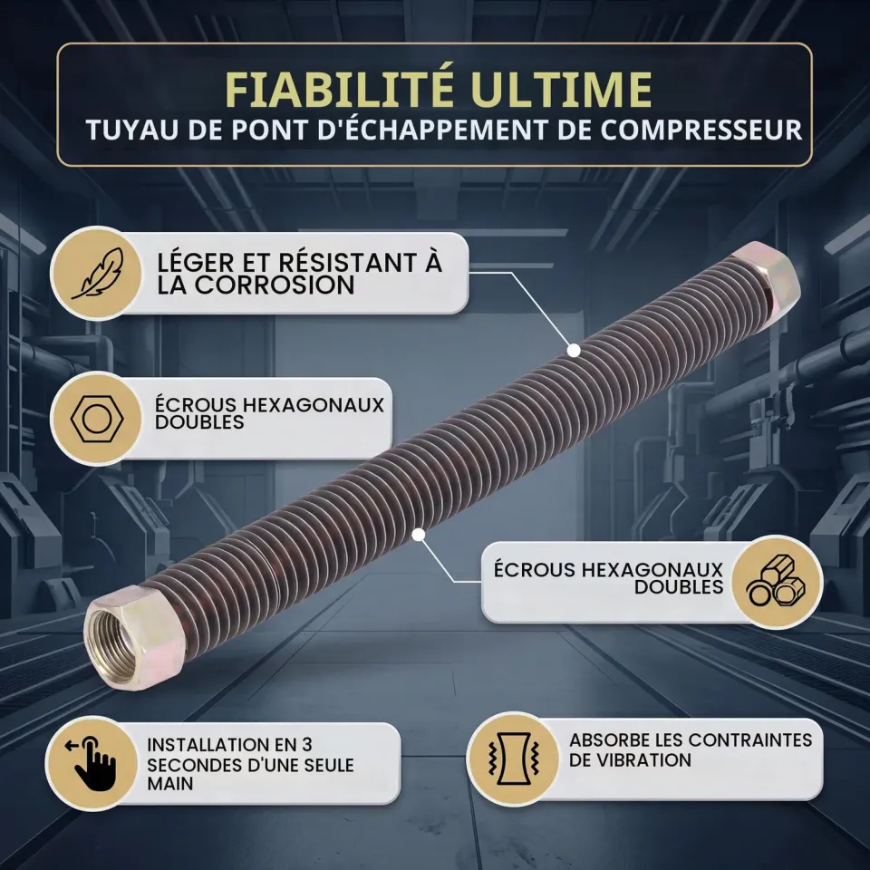 Garosa tuyau de refoulement compresseur 12 mm 3/4-16UNF