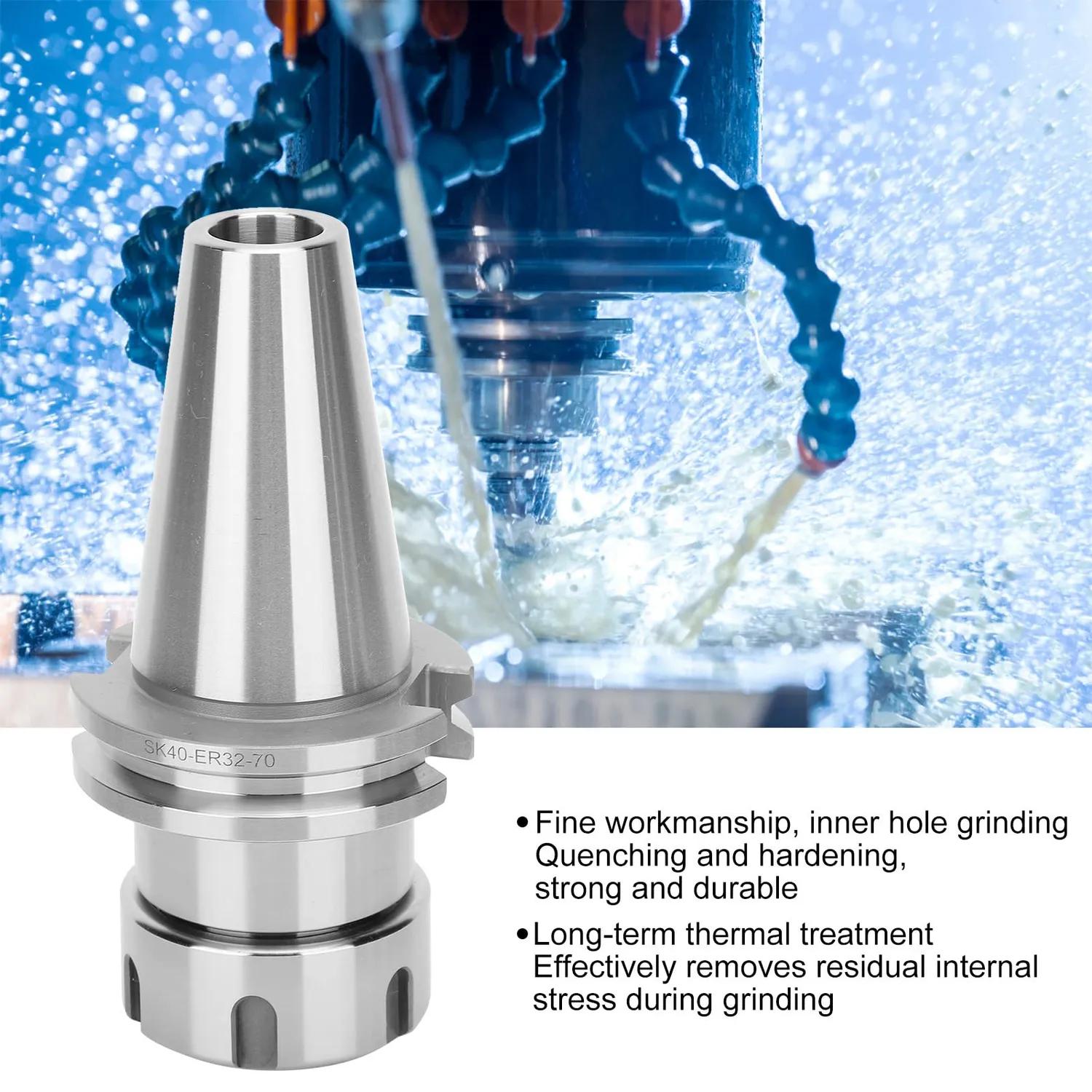 Garosa SK40-ER32-70 porte-pince CNC précision 0,005 mm