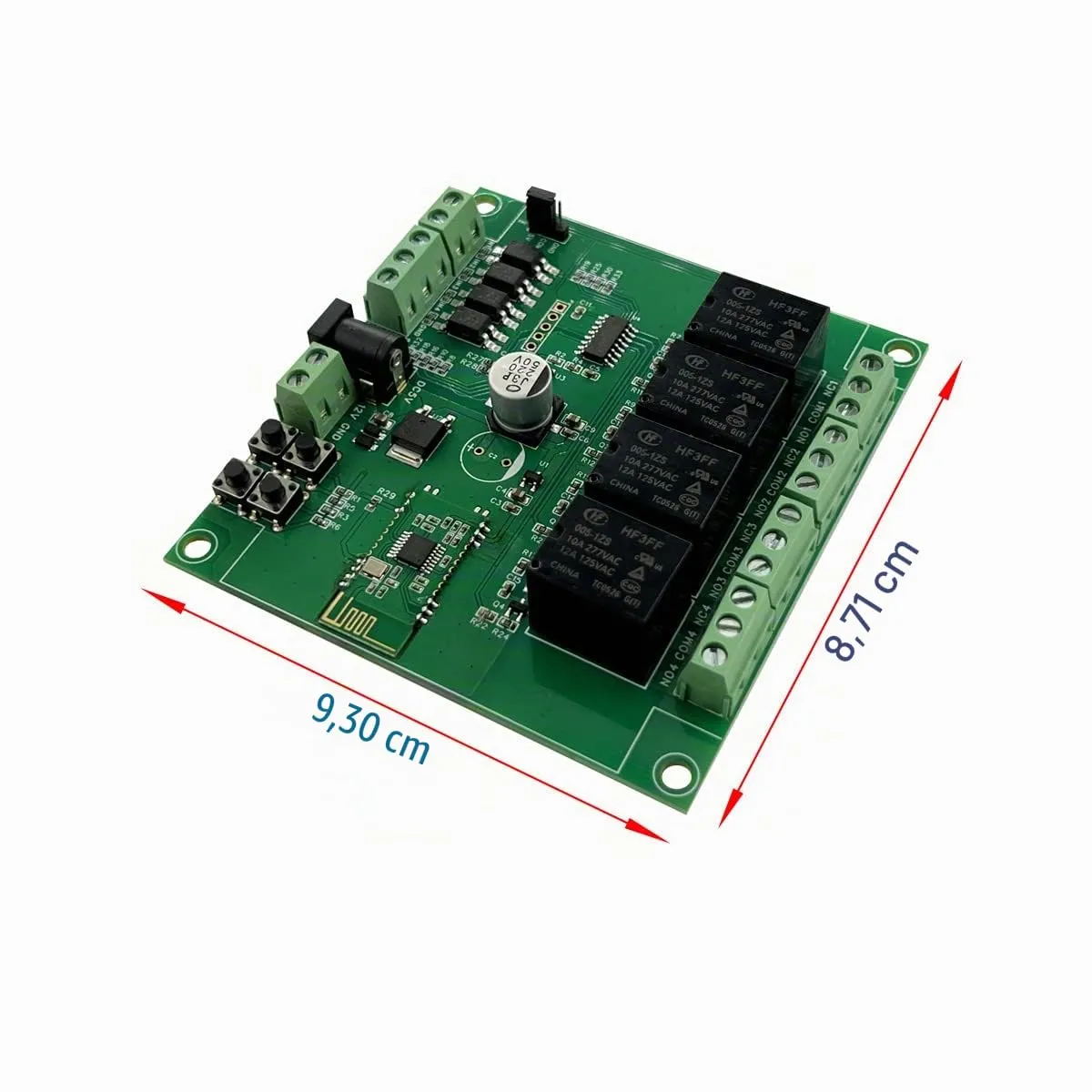 DSD TECH SH-HC-08 module relais Bluetooth 4 canaux 12 V