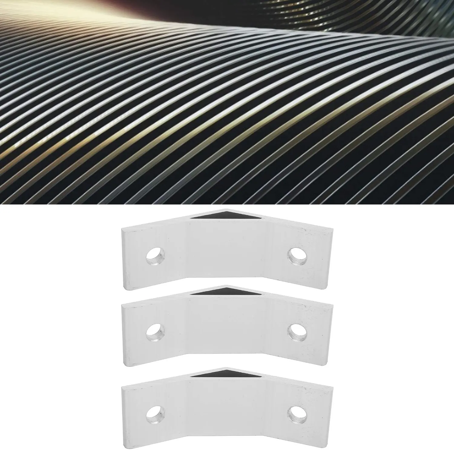 Garosa équerre 4040 à 135° pour profilé aluminium, lot de 10, argent