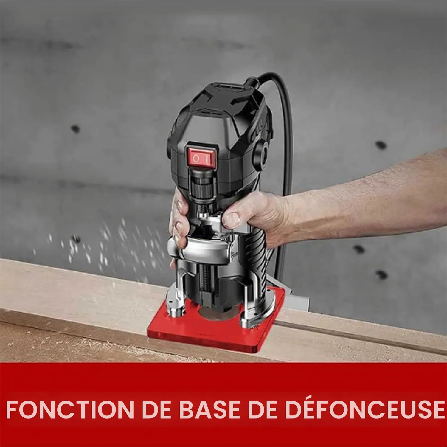 Garosa Support guide de défonceuse aluminium 676 mm
