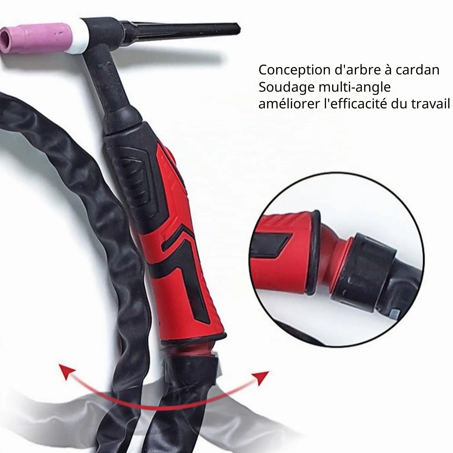 Garosa WP 17 tête de torche TIG avec accessoires rotative