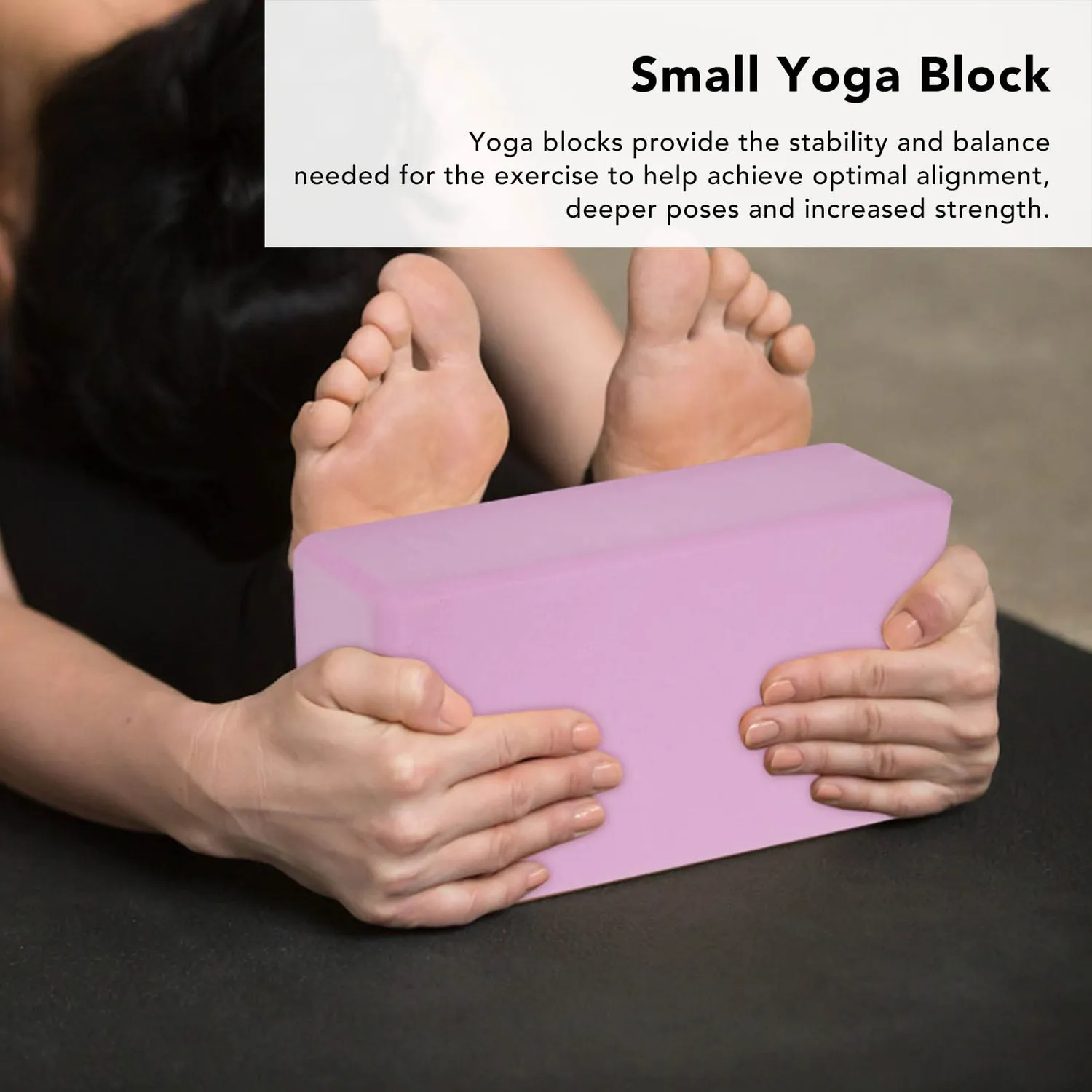 Garosa blocs yoga mousse rose lot 2 antidérapants