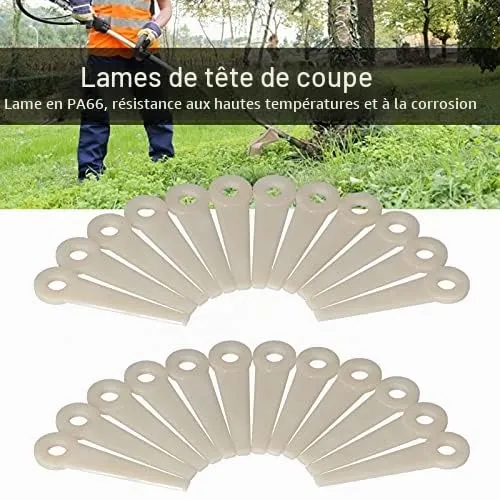 Garosa 4111-007-1001 lames de coupe-bordure 24 pièces PA66
