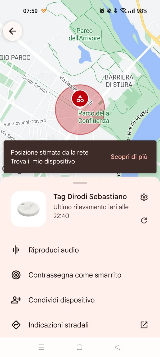 Chipolo ONE Point tracker Bluetooth blanc cassé