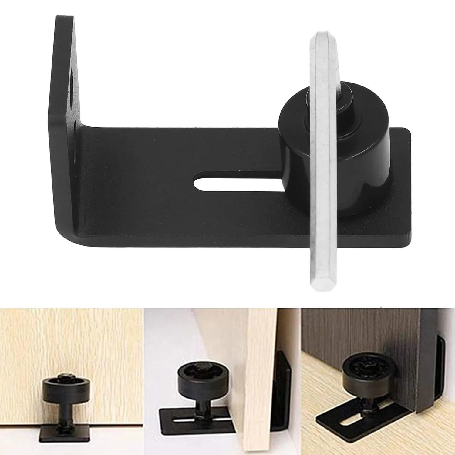 Garosa guide sol porte grange coulissante acier réglable