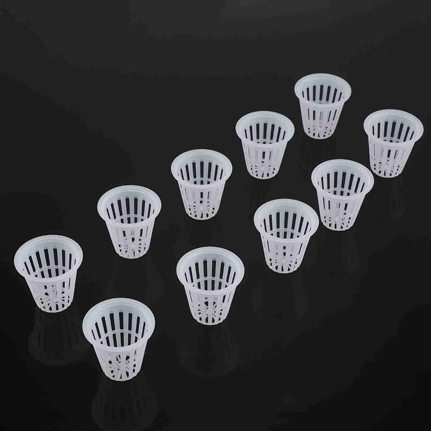 Garosa paniers hydroponiques 5,5 cm blancs, lot de 10 réutilisables