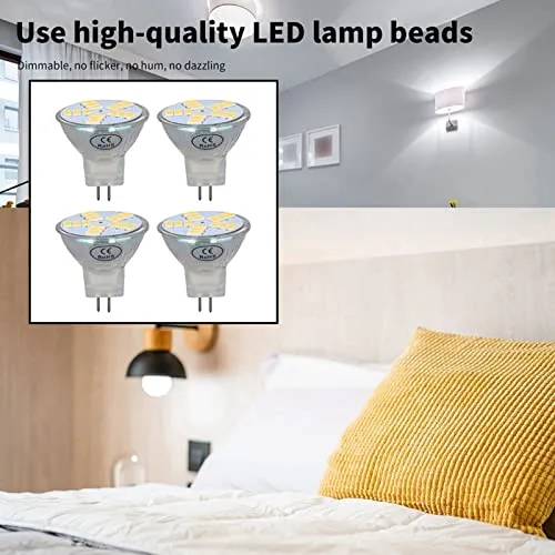 Garosa ampoule LED MR11 12V blanc froid lot de 4