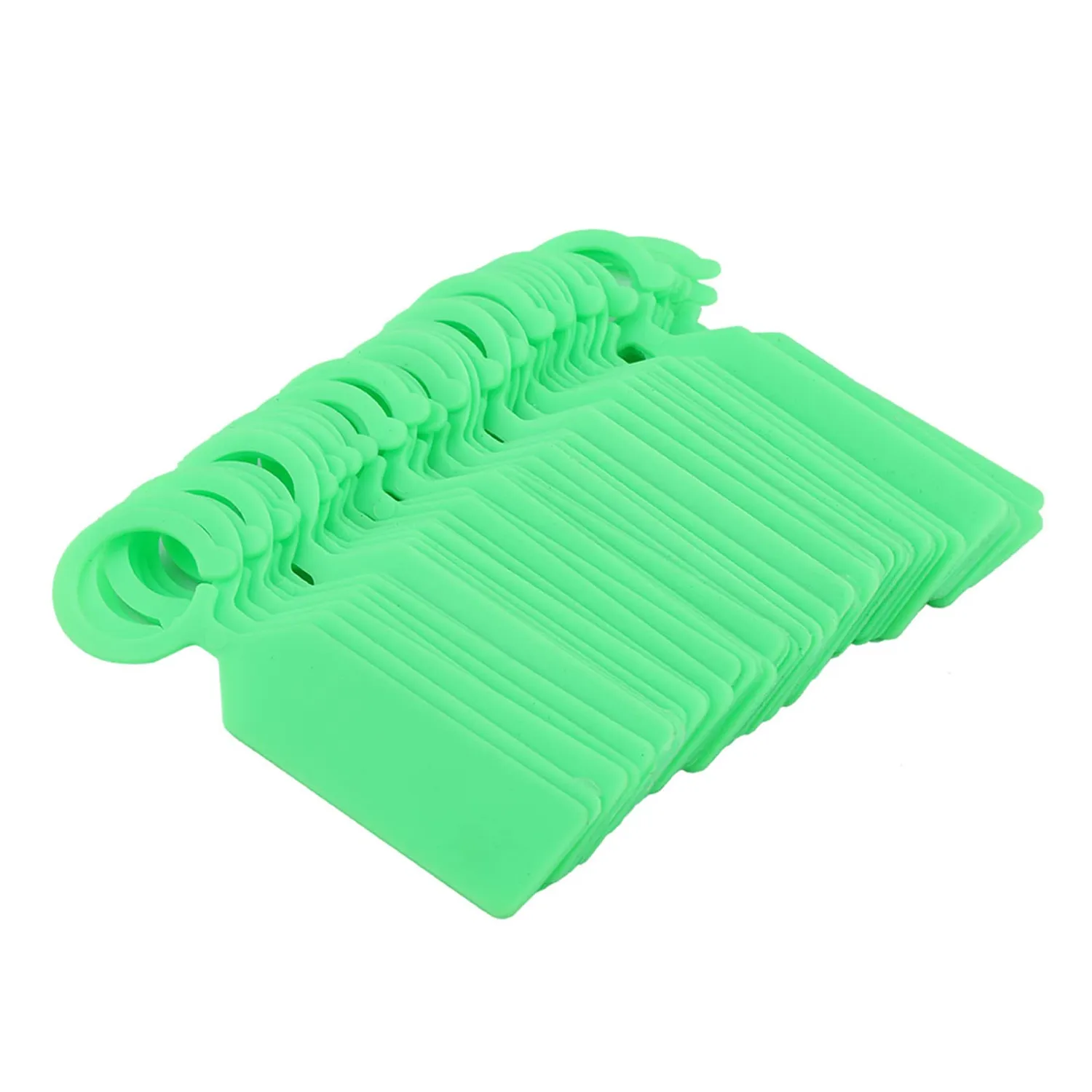 Garosa étiquettes de plantes suspendues 100 pièces blanc vert PVC