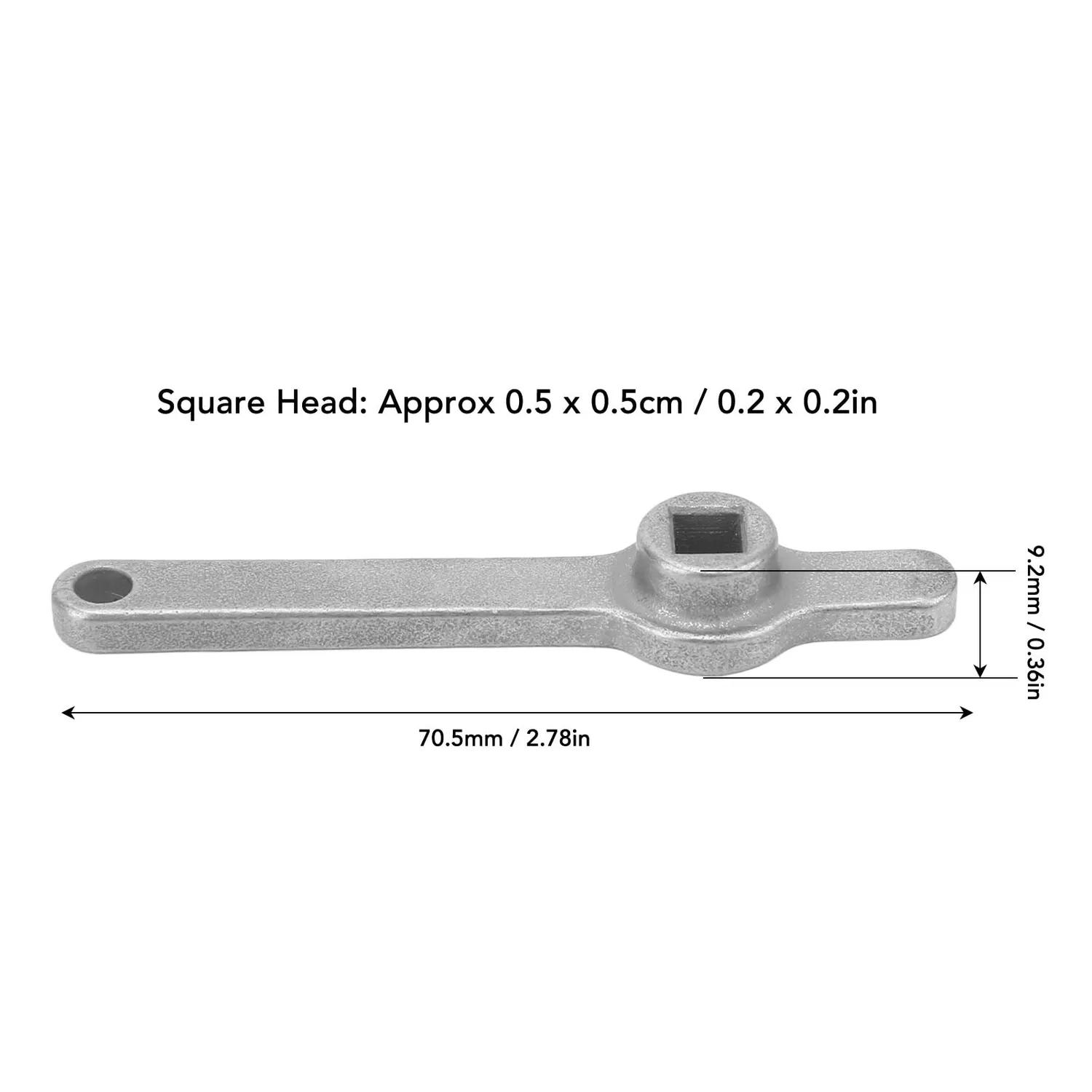 Garosa Clé de purge de radiateur carrée 5 mm en inox