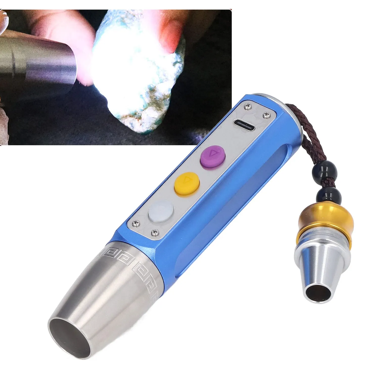 Garosa lampe d’identification bijoux 3 LED batterie 2600 mAh réglable