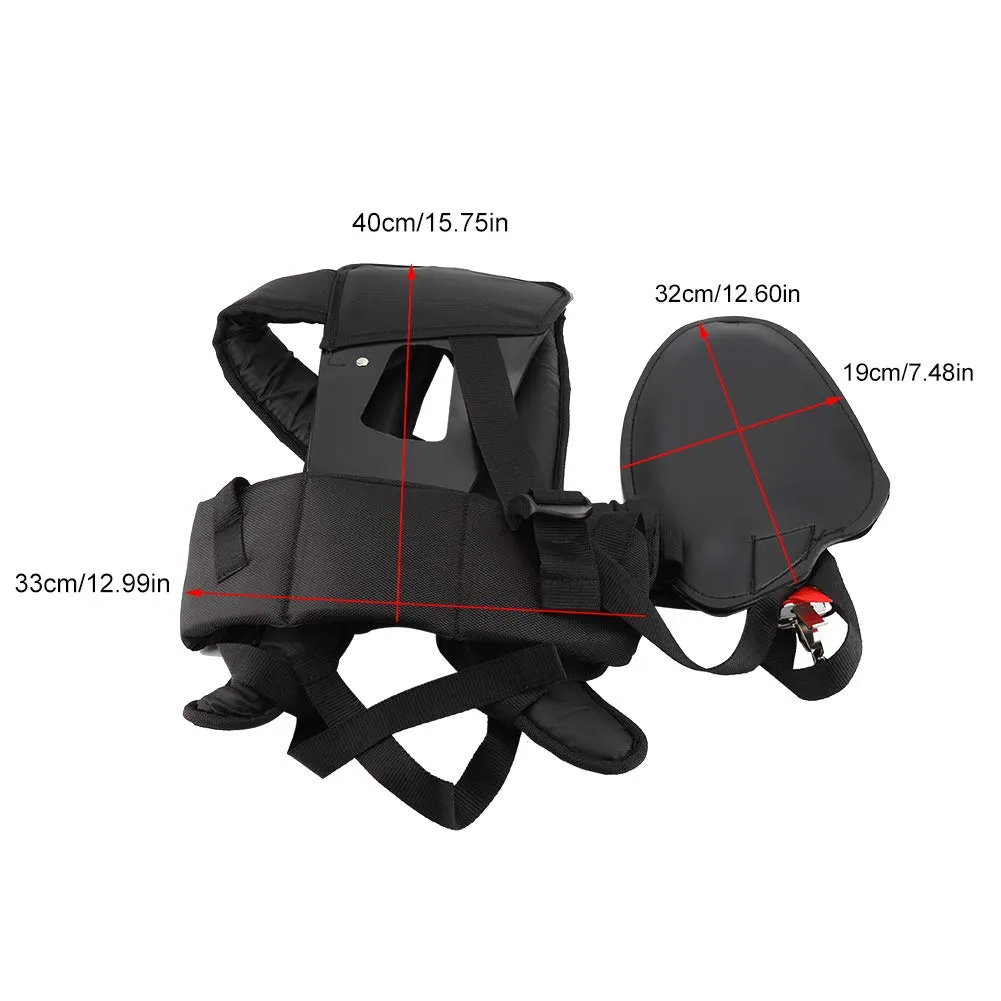 Garosa harnais double pour débroussailleuse nylon réglable