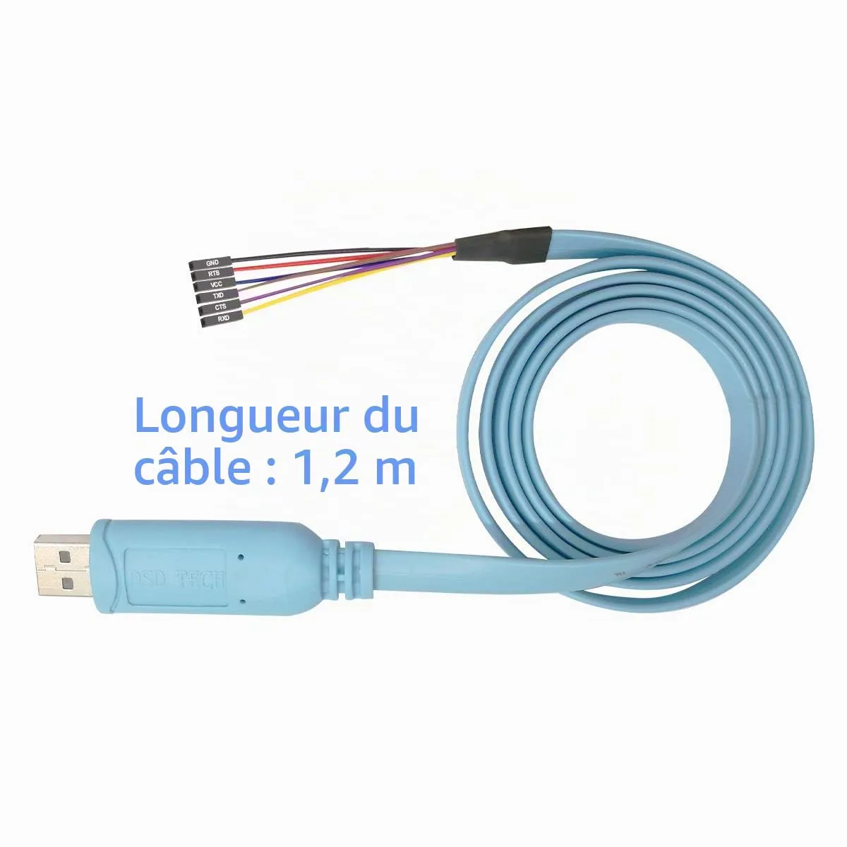 PLC Tech DSD TECH SH-U09BL câble série USB TTL 1,2 m