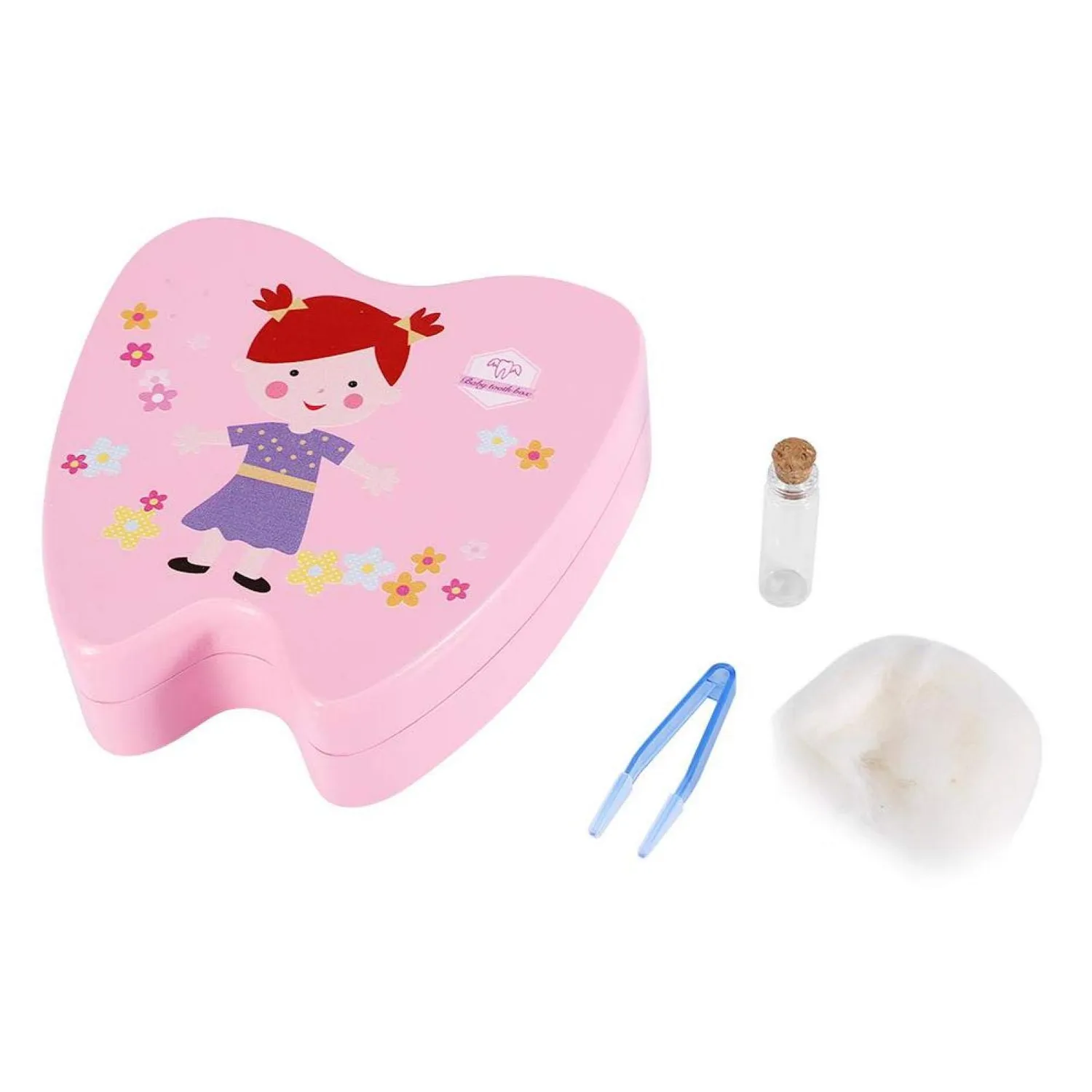 Garosa boîte à dents de bébé en bois 20 compartiments