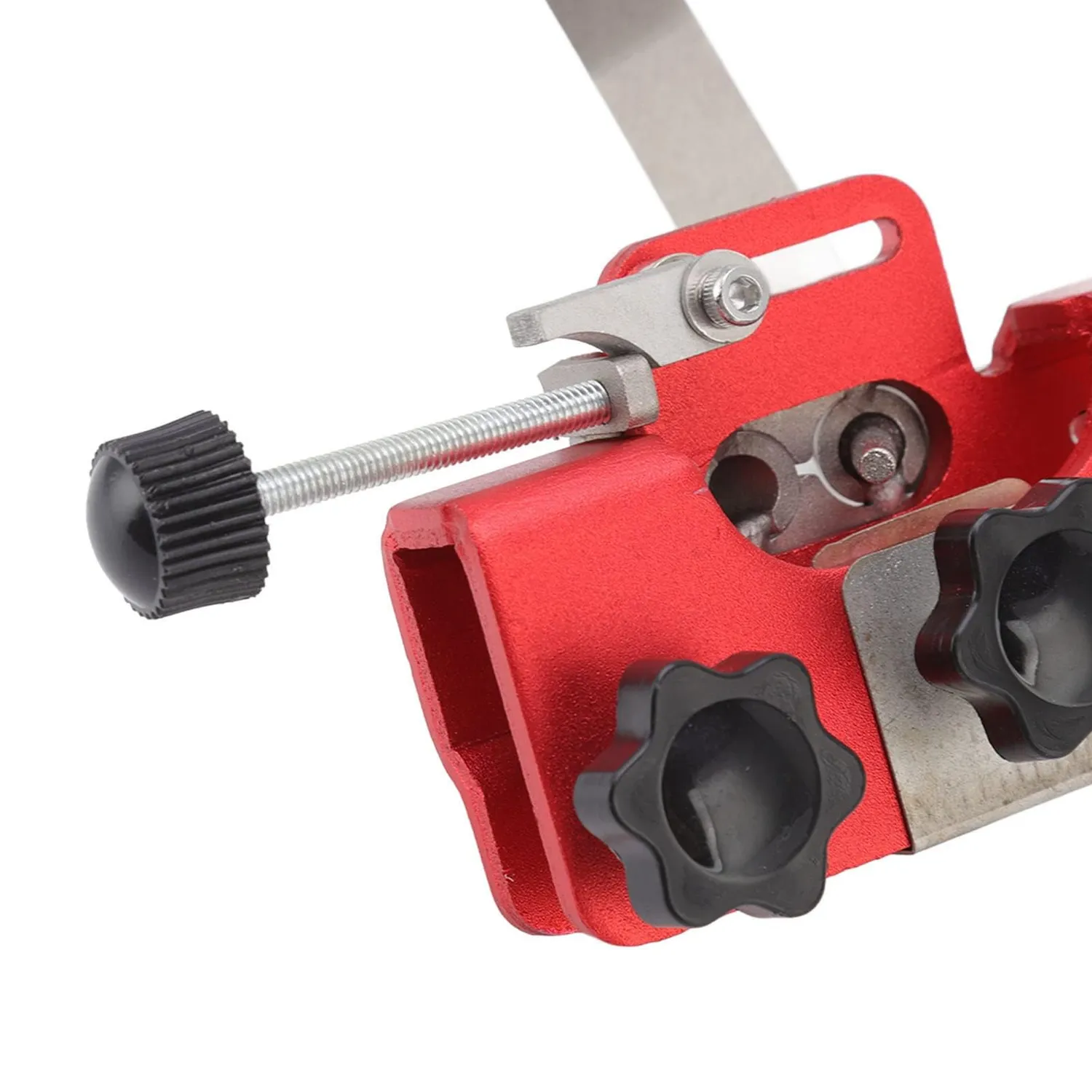 Garosa gabarit d’affûtage de chaîne de tronçonneuse rouge en aluminium