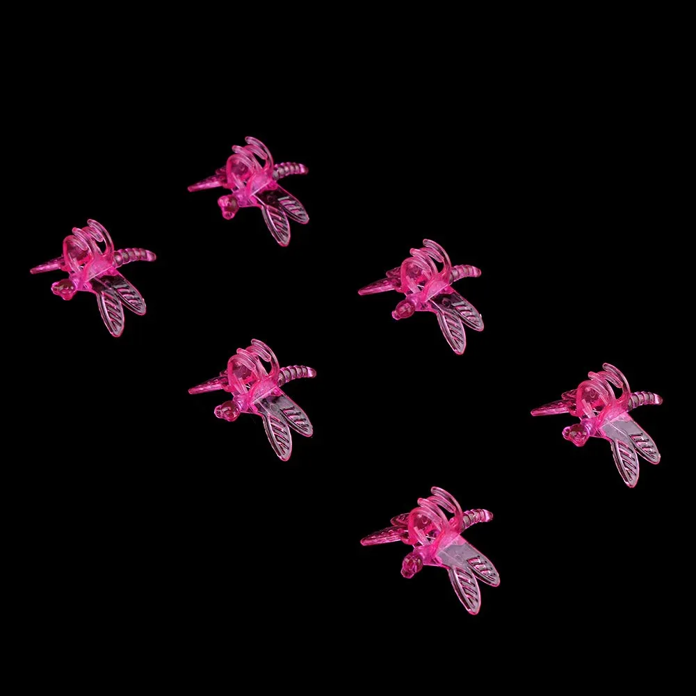 Garosa pince d’orchidée 3,5 × 3,5 cm transparente, lot de 100