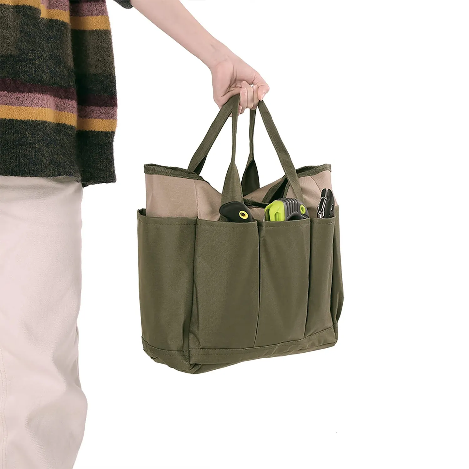 Garosa Sac de rangement de jardinage avec petit sac amovible