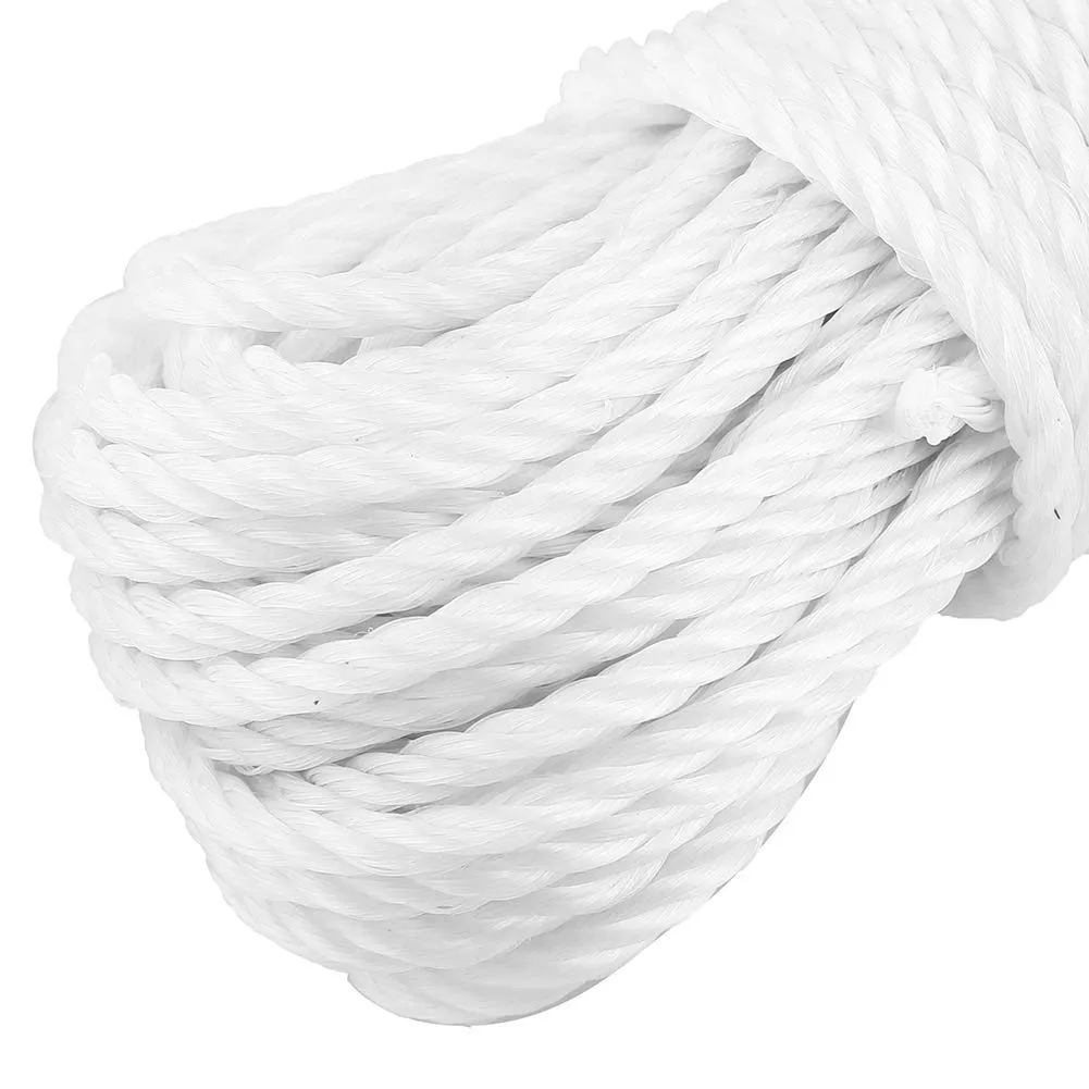 Garosa corde utilitaire en nylon 20 m blanche tressée