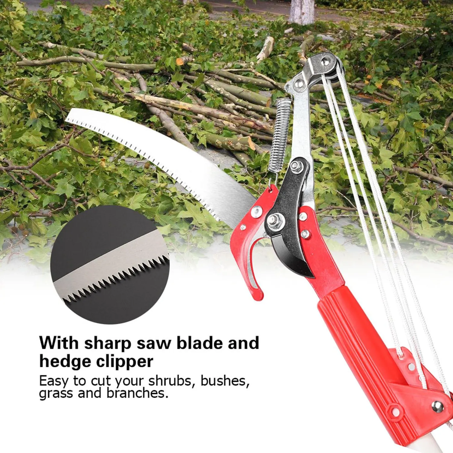 Garosa tête d’élagage à 4 roues scie et taille-haie sans perche