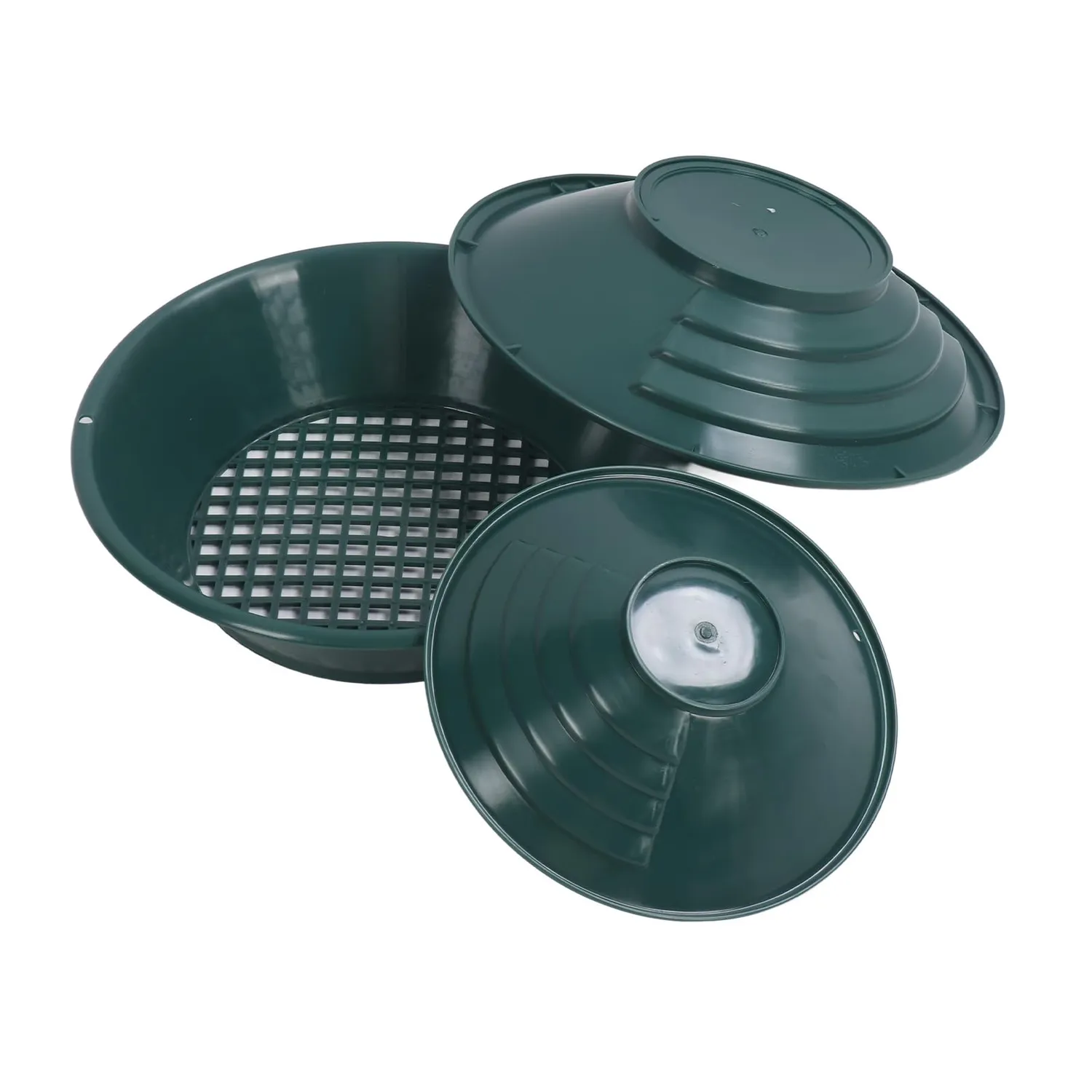 Garosa kit orpaillage 3 pans ABS vert 26-35 cm