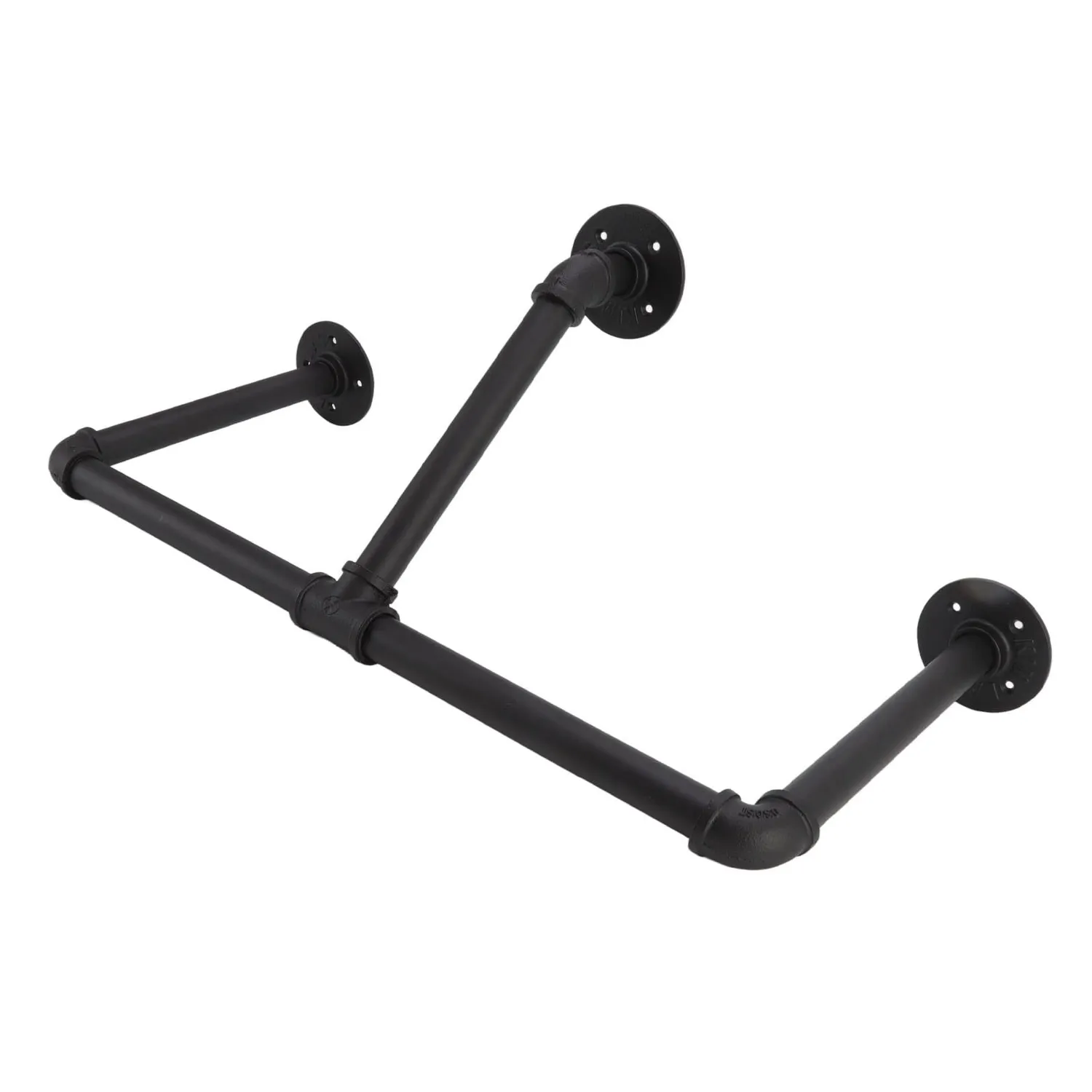 Garosa porte-manteau mural fer forgé 56x27x26cm industriel