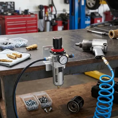 Garosa régulateur pneumatique 8 mm avec manomètre 0,1–1 MPa