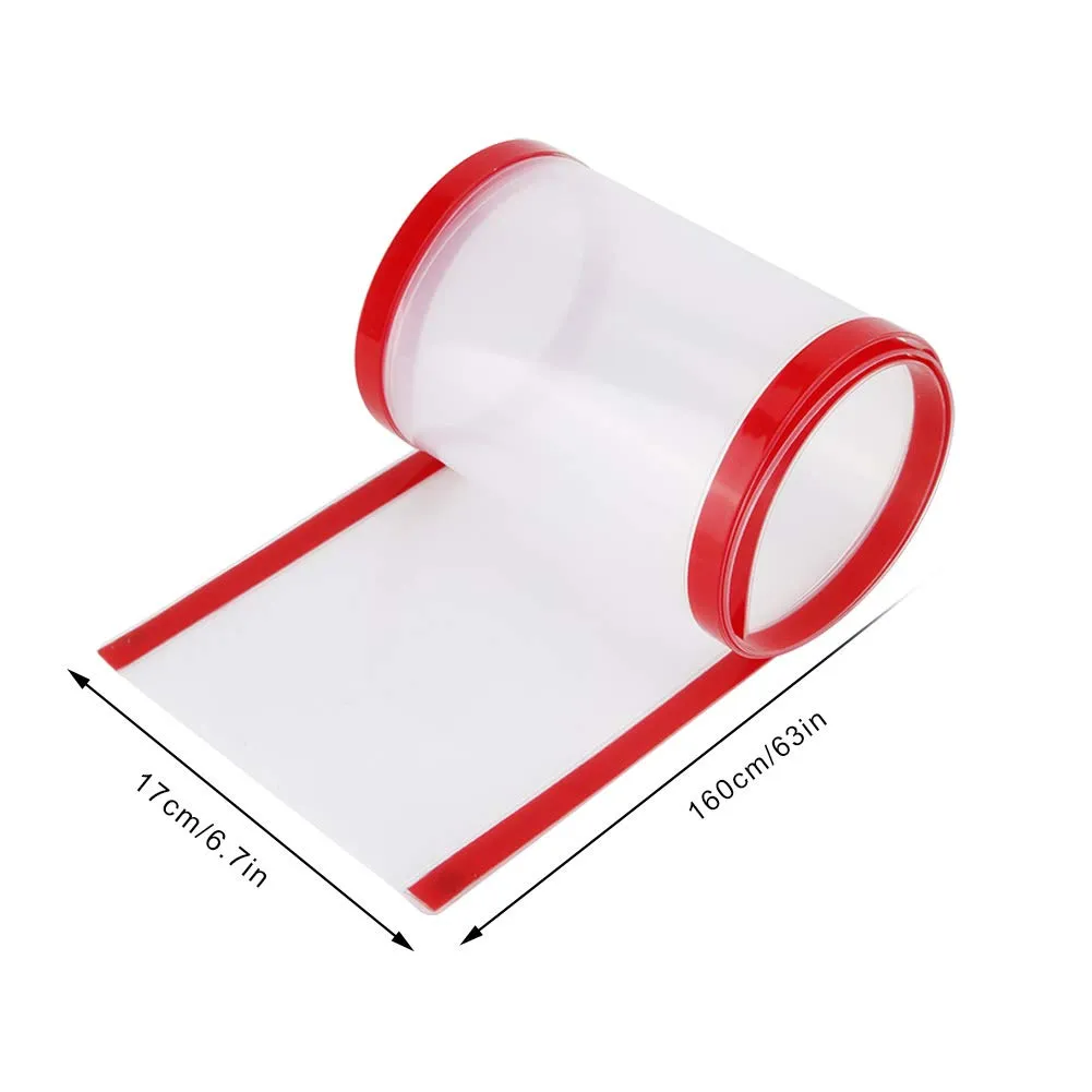 Garosa protection anti-pincement de porte 160 × 17 cm transparente