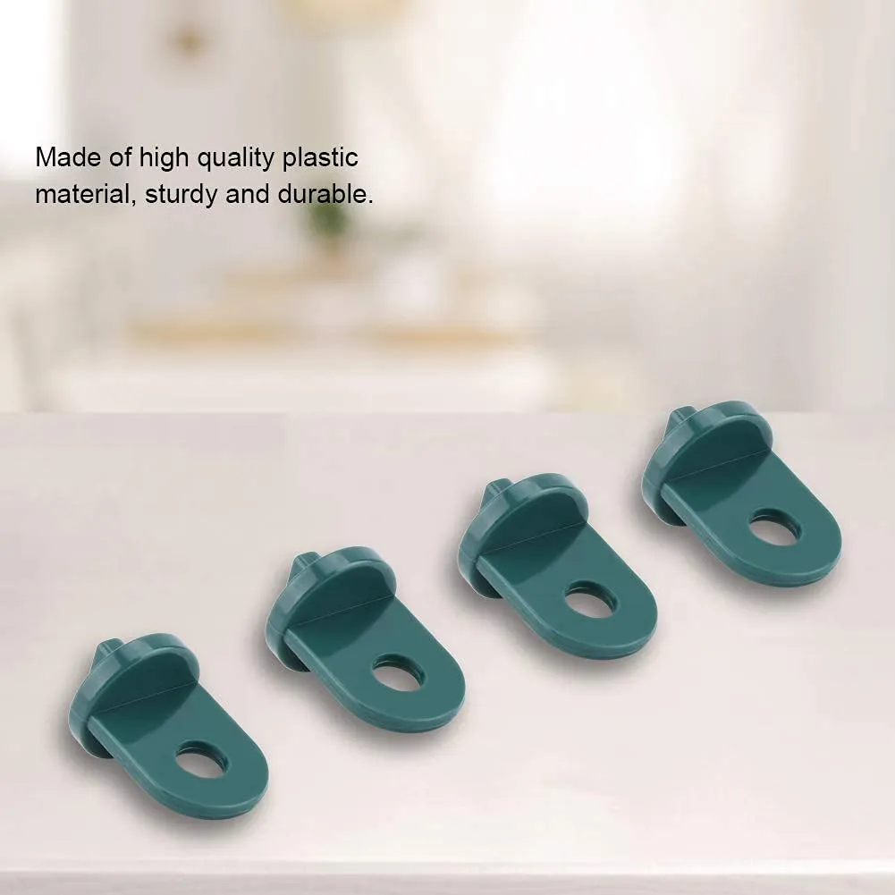 Garosa crochets de serre 50 pièces vert plastique