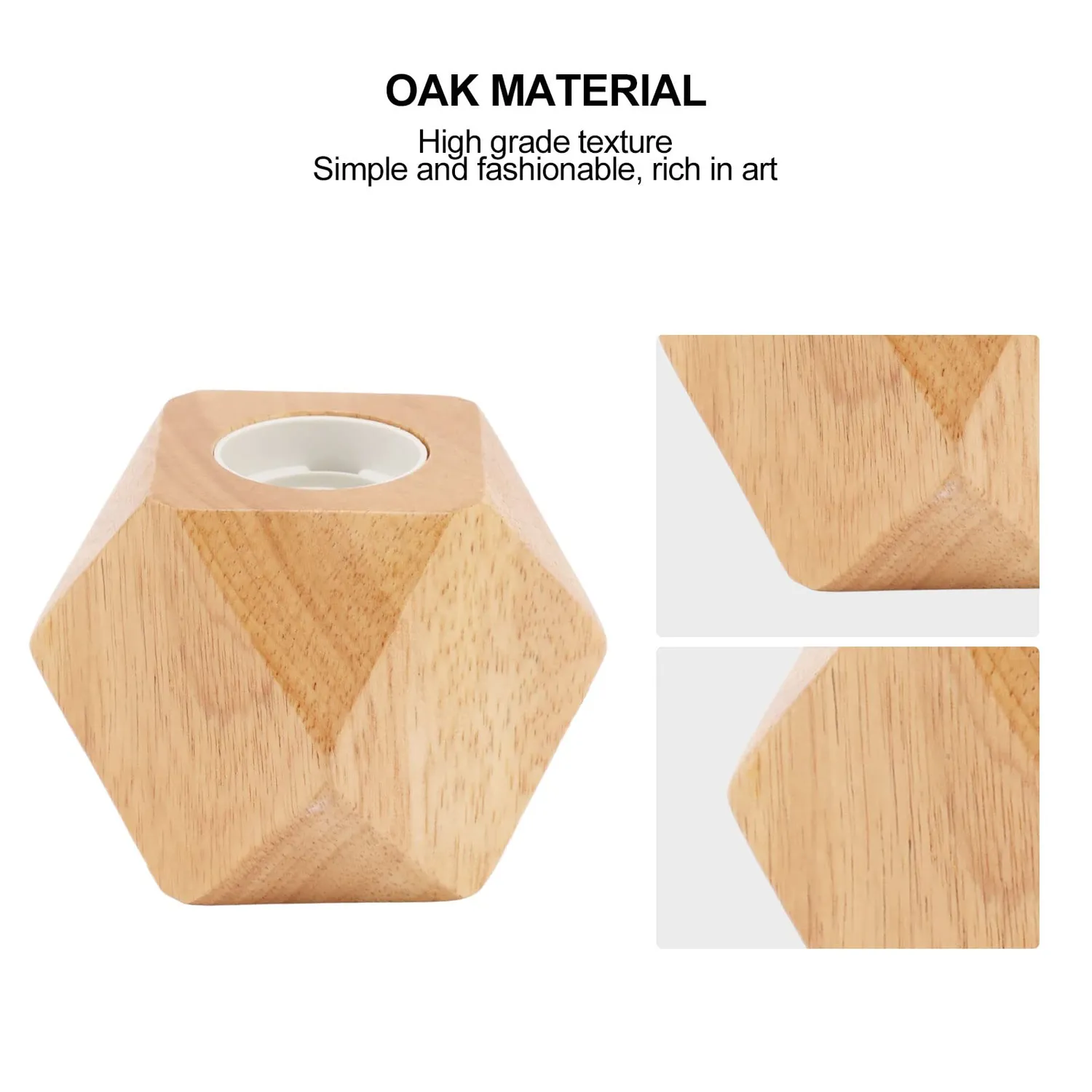 Garosa pied lampe table bois douille E27 diamant