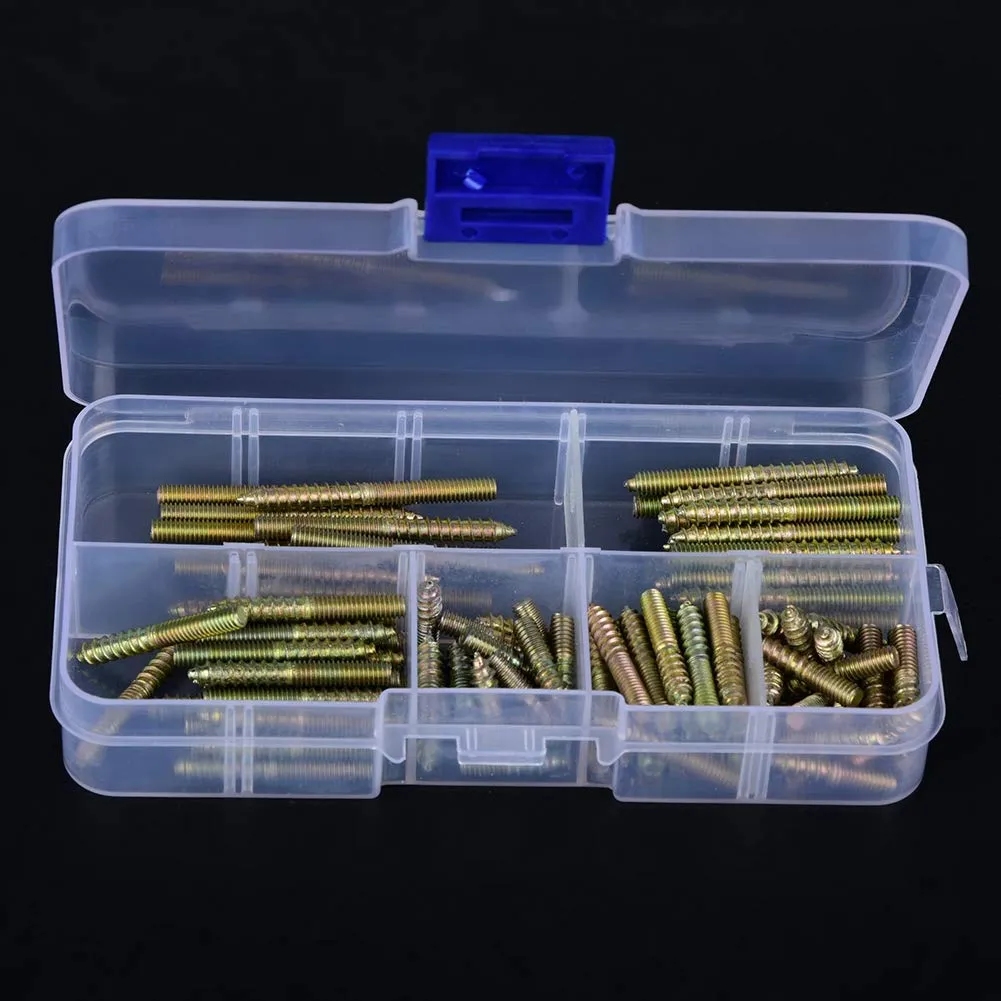 Garosa vis double extrémité M4 zinguée lot 110 pièces