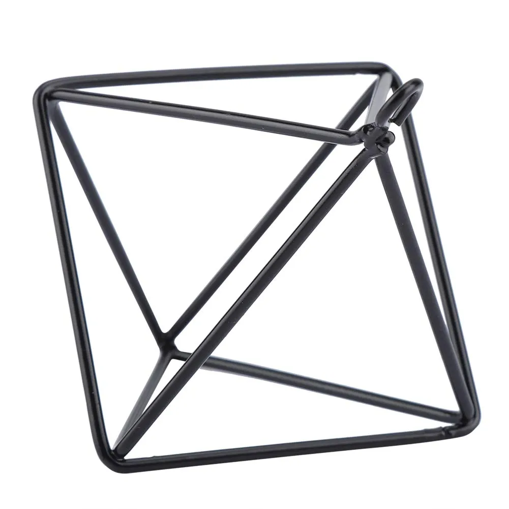 Garosa Support Plante Mural Triangulaire Fil Fer Noir