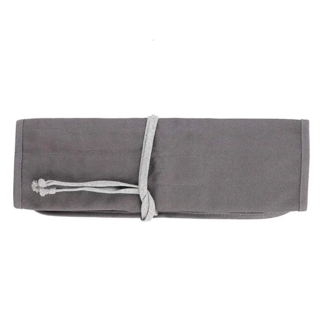 Garosa 38x38cm trousse pinceaux enroulable toile grise