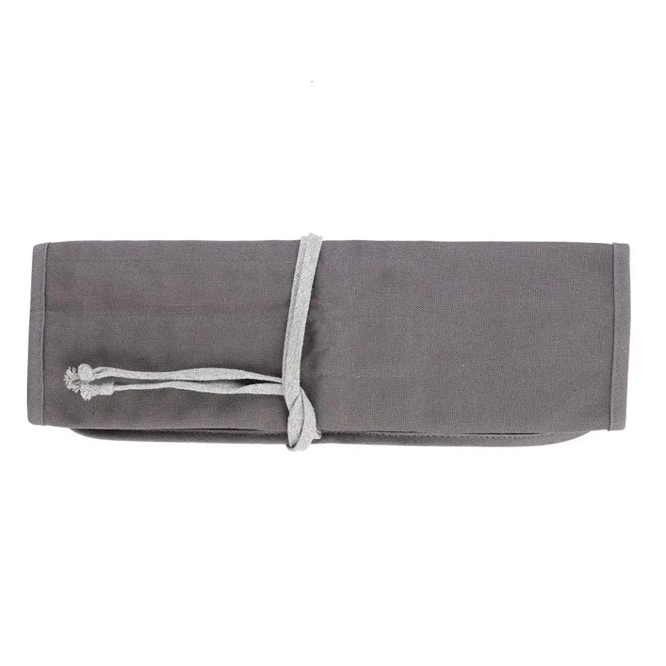 Garosa 38x38cm trousse pinceaux enroulable toile grise
