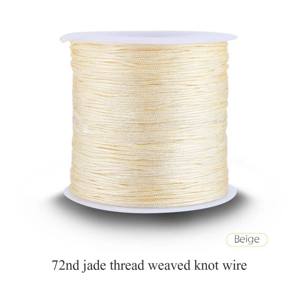 Garosa cordon satin nylon 0,8 mm 100 m pour bijoux