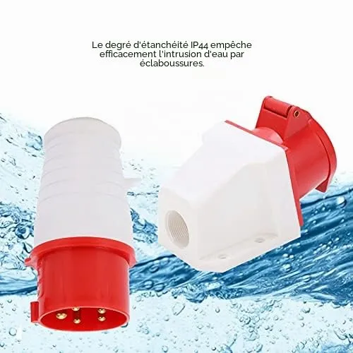 Garosa prise triphasée industrielle 16 A 5 broches IP44