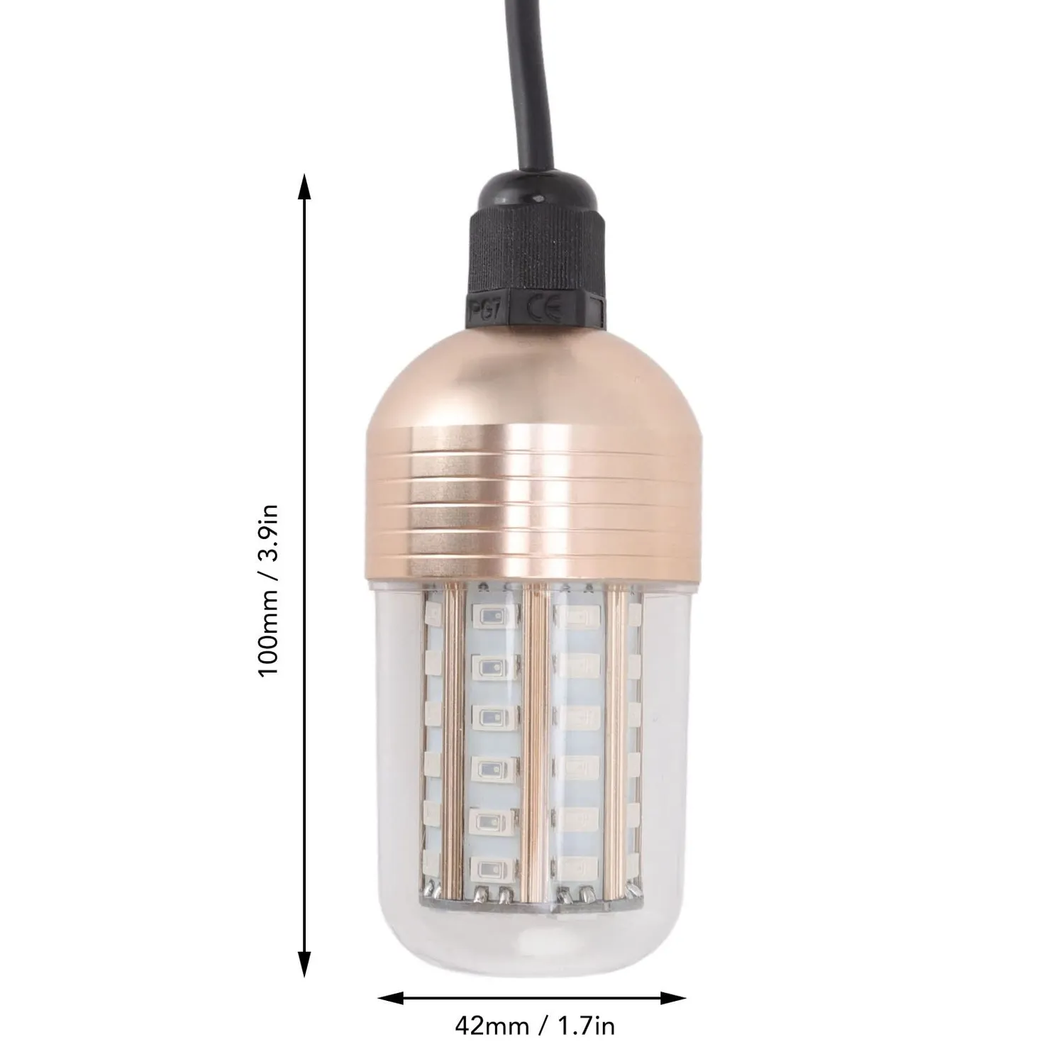 Garosa lampe pêche LED sous-marine 30W blanche 8m