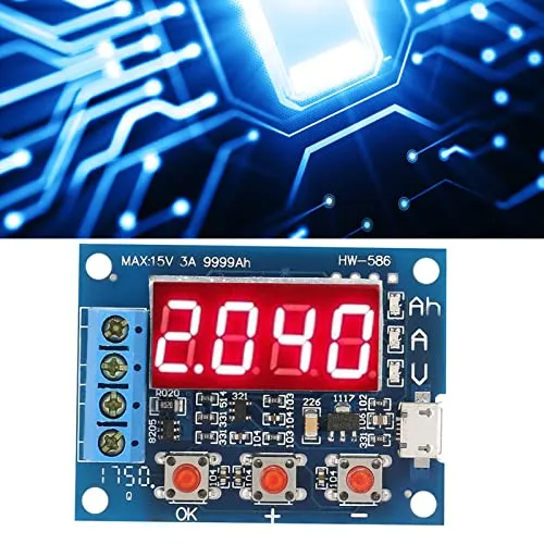 Garosa testeur de capacité de batterie 1,2–12 V à écran LED